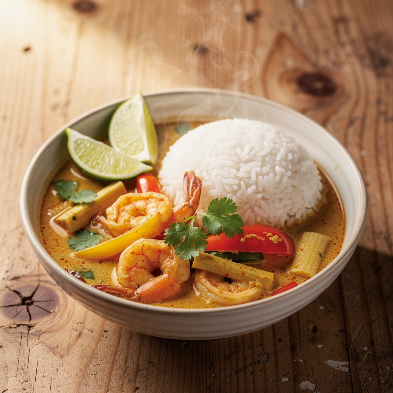 Thai Shrimp Curry with Coconut Rice