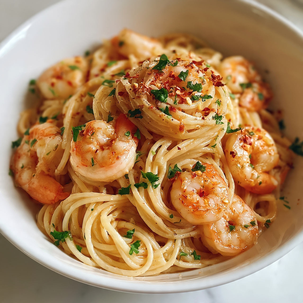 Spicy Shrimp Pasta with Cajun Butter Sauce