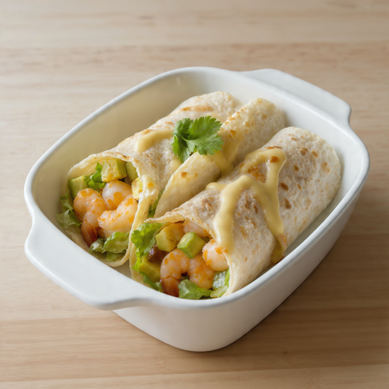 Shrimp Wraps with Caesar Dressing (Easy Grilled Shrimp Meal)
