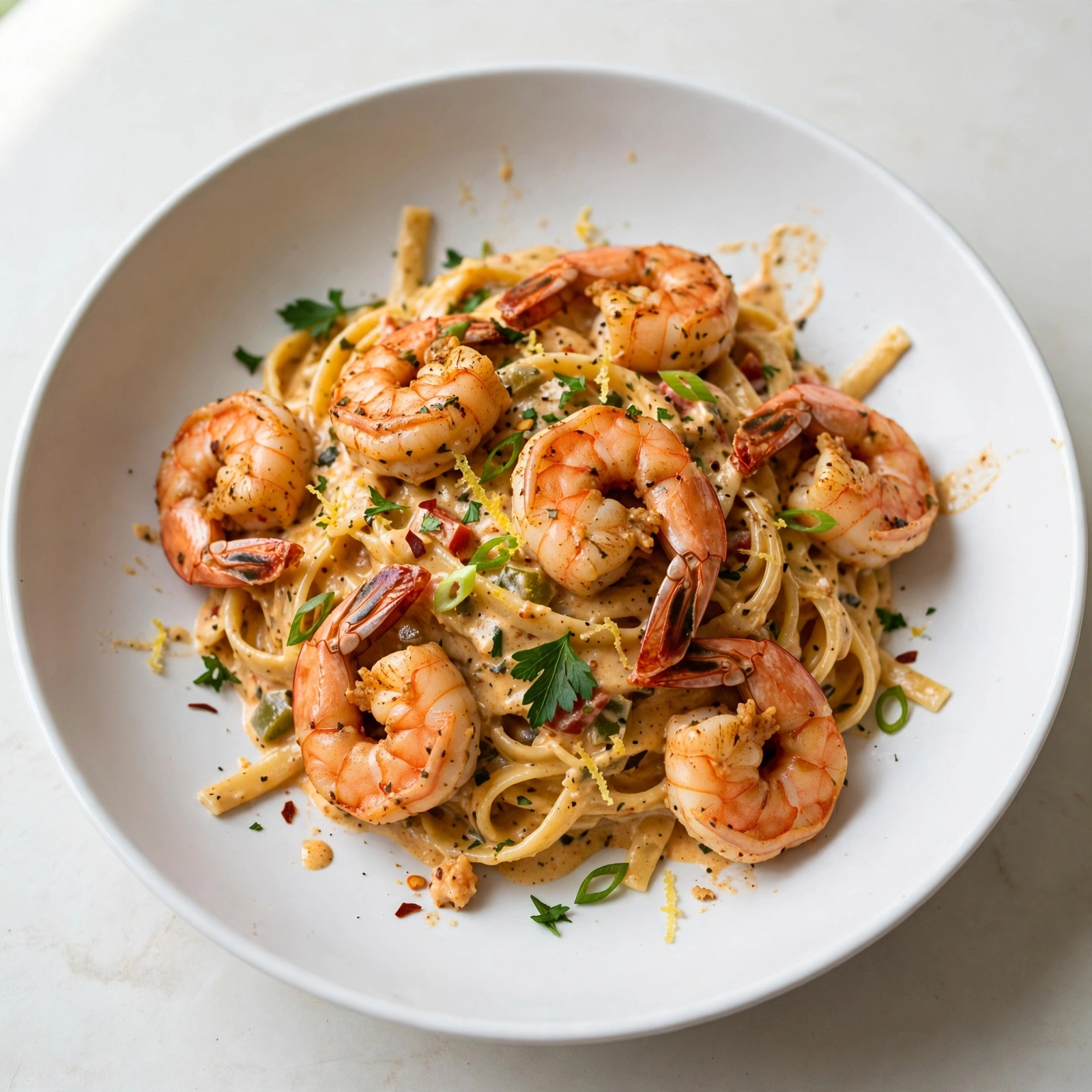 Creamy Cajun Shrimp Pasta