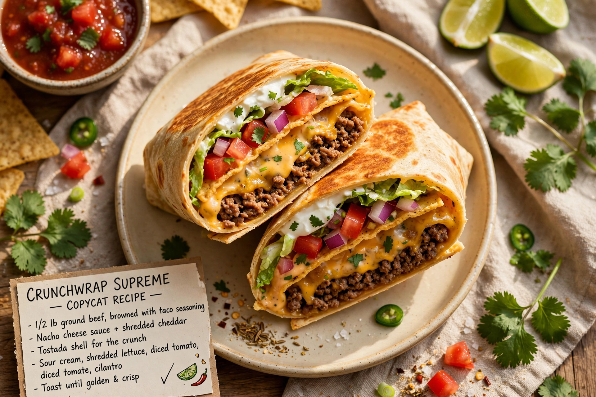 Crunchwrap Supreme Copycat