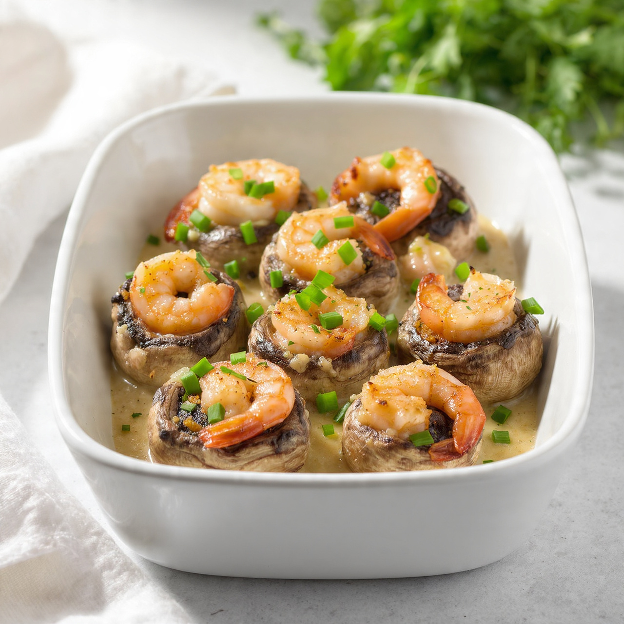 Shrimp Stuffed Mushrooms (Easy Party Appetizer)