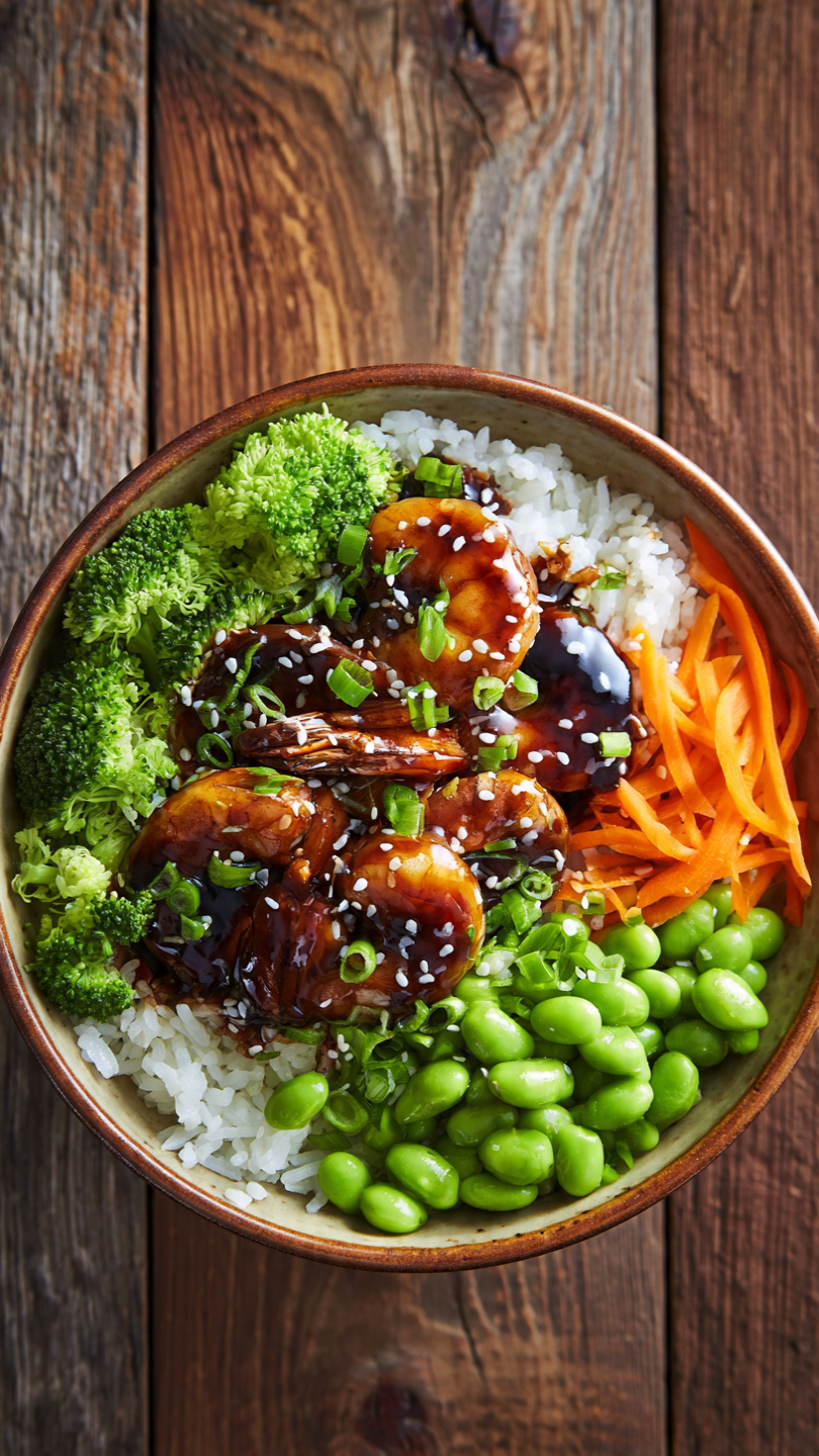 Teriyaki Shrimp Bowl