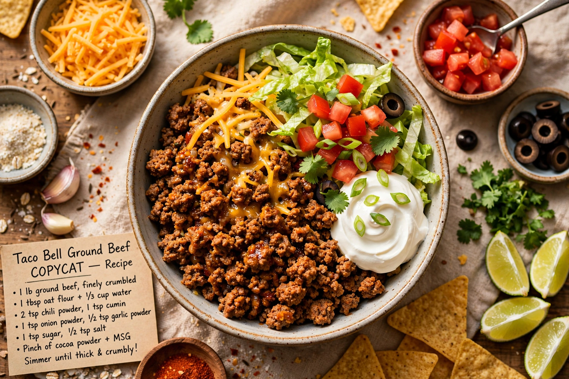 Taco Bell Ground Beef Copycat